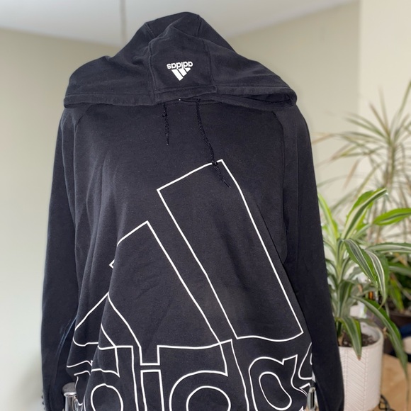 adidas Other - 🔥Adidas Black Hoodie with Bold Logo